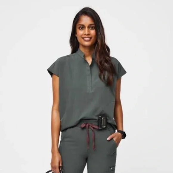 FIGS Zamora High Waisted Jogger Scrub Pants Bonsai S - Picture 3 of 3